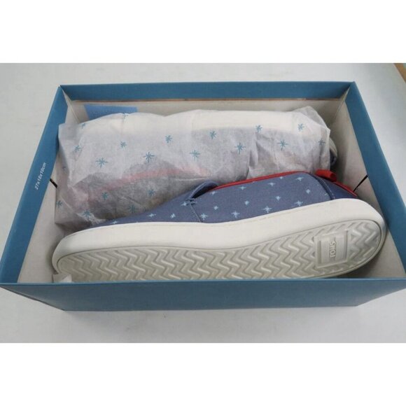 TOMS X Disney Snow White Blue Size 8 Women's Flats Slip On Canvas Shoes NEW - Picture 13 of 14